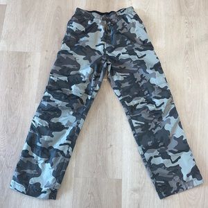 Camo track pants